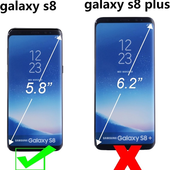 Samsung Galaxy S8 Brown Phone Case Wallet PU Leather Card Slots Money Holder - Picture 7 of 7